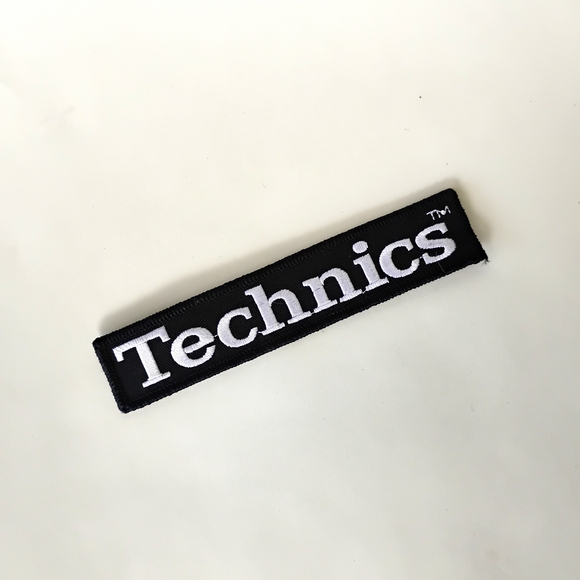 Technics Iron on Patch Hip Hop Classic Logo DJ Turntable  B Boy Embroidered 1200 - Picture 4 of 4